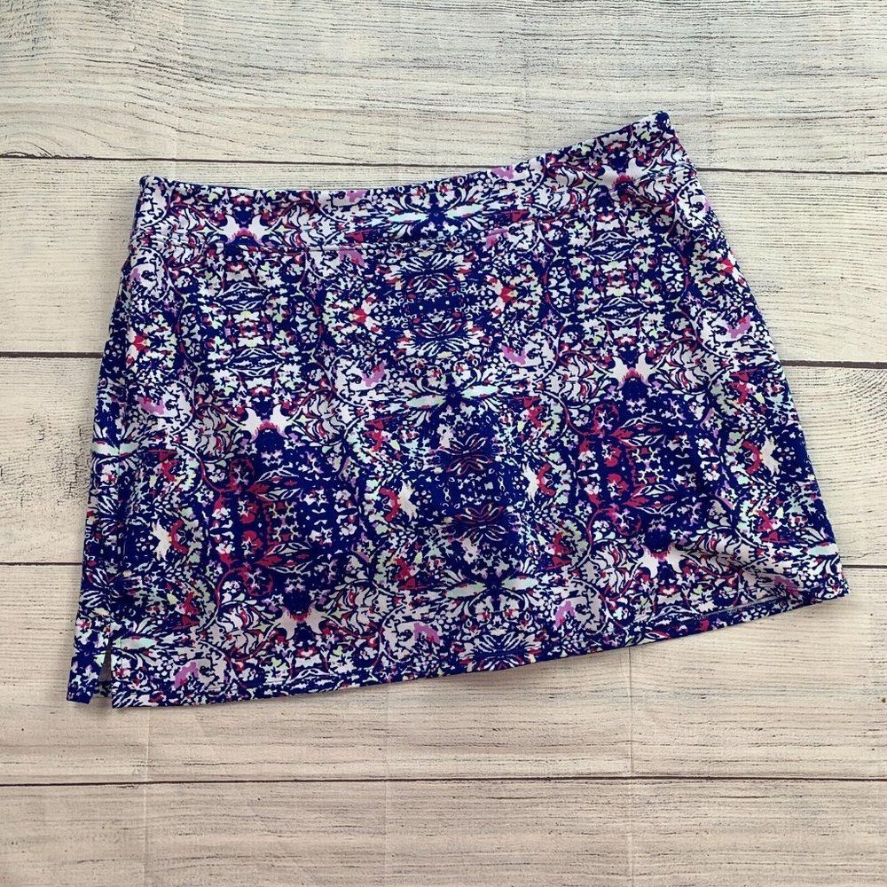 Tranquility sz XL Skort Skirt with Shorts Underneath Pull On Activewear